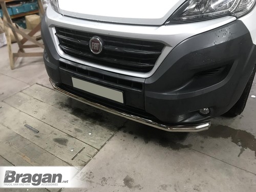 Spoiler Bar To Fit Fiat Ducato 2014+ Front Polished Stainless Steel Accessories - Picture 4 of 12