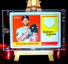 Clayton Kershaw 2018 Topps Heritage CCR-CK Dodgers Clubhouse Collection GU Relic