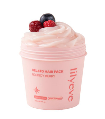 Gelato Hair Pack   Deep Protein Treatment for Damaged Hair, Bouncy Berry 200ml