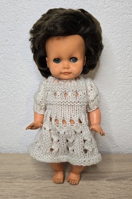 Vintage Hermann Voigt HV Doll 30cm Plastic Doll with Sleeping Eyes -...