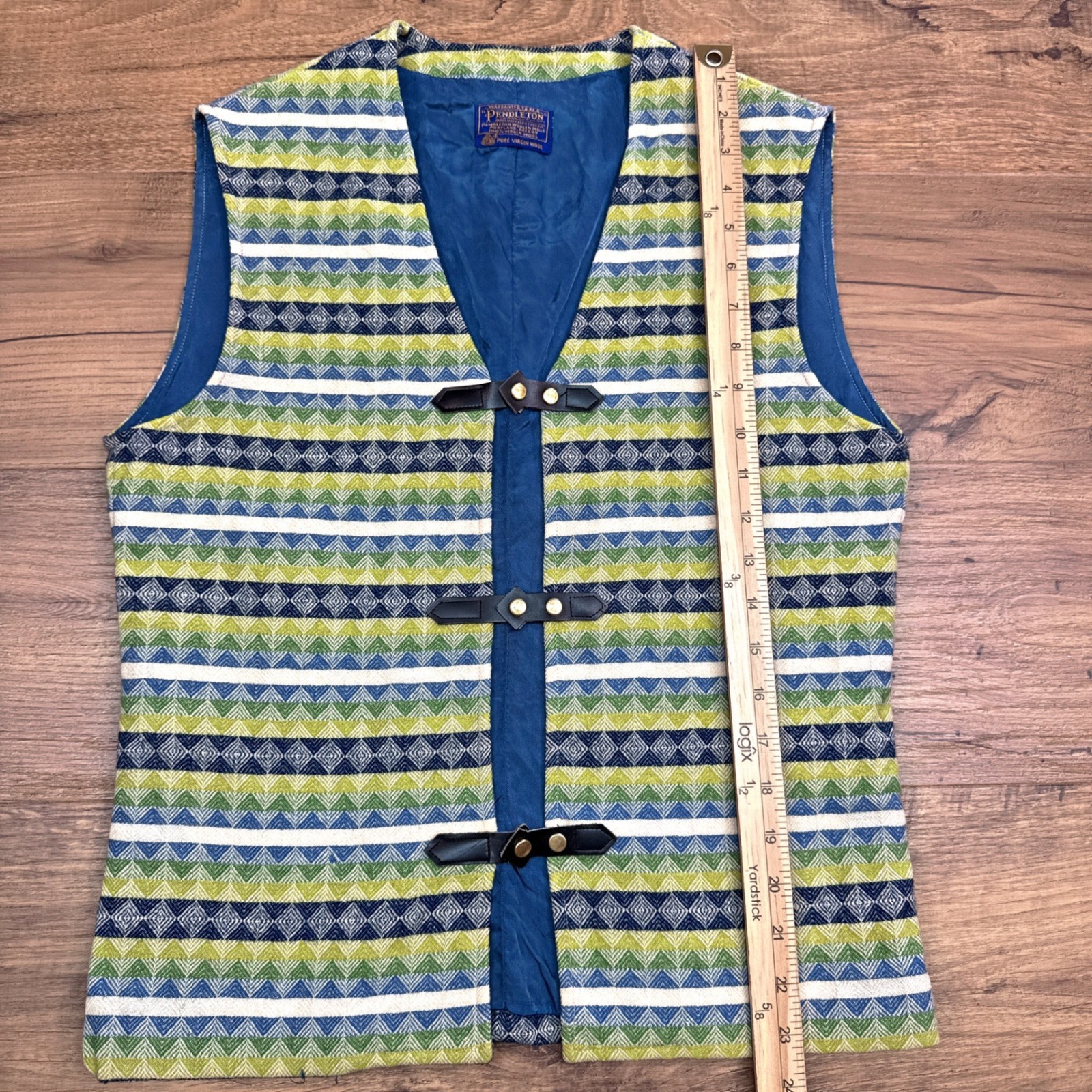 Vintage Pendleton Wool Vest Medium* Geometric Sou… - image 6