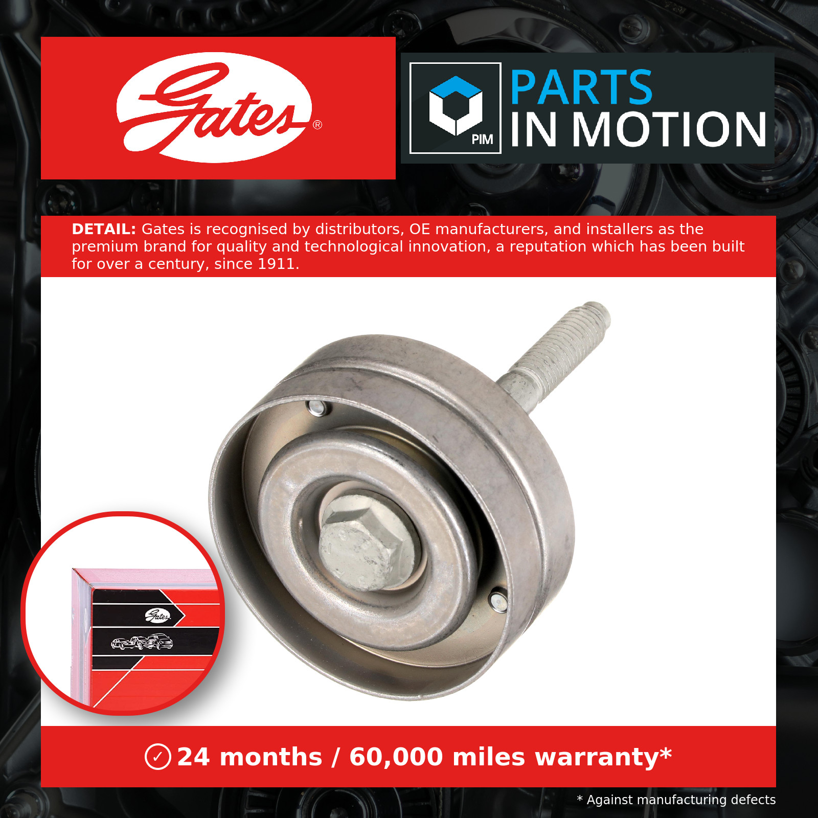 GATES-OE T36382 Deflection/Guide Pulley, V-ribbed belt for AUDI,SEAT,SKODA,VW - Image 9