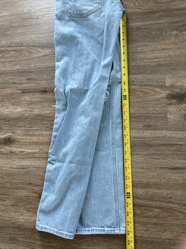 American Eagle Outfitters 90’s Baggy Women's Jeans Size 2 Regular Light Wash - Picture 3 of 10
