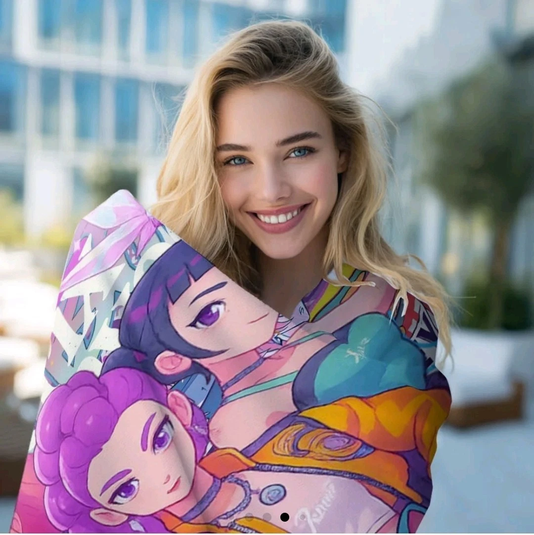 K Pop Demon Hunters Fleece Blanket