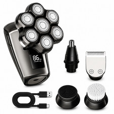 5-in-1 Head Shaver for Bald Men Electric Razors IPX7 Waterproof USB charging