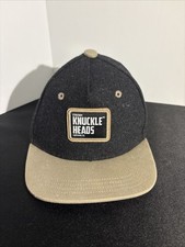 Knuckle Heads Toddler Snapback Hat Black Flat Bill Cap Size Small