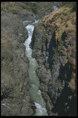 027093 Wasserfall in Klickitatschlucht A4 Fotodruck
