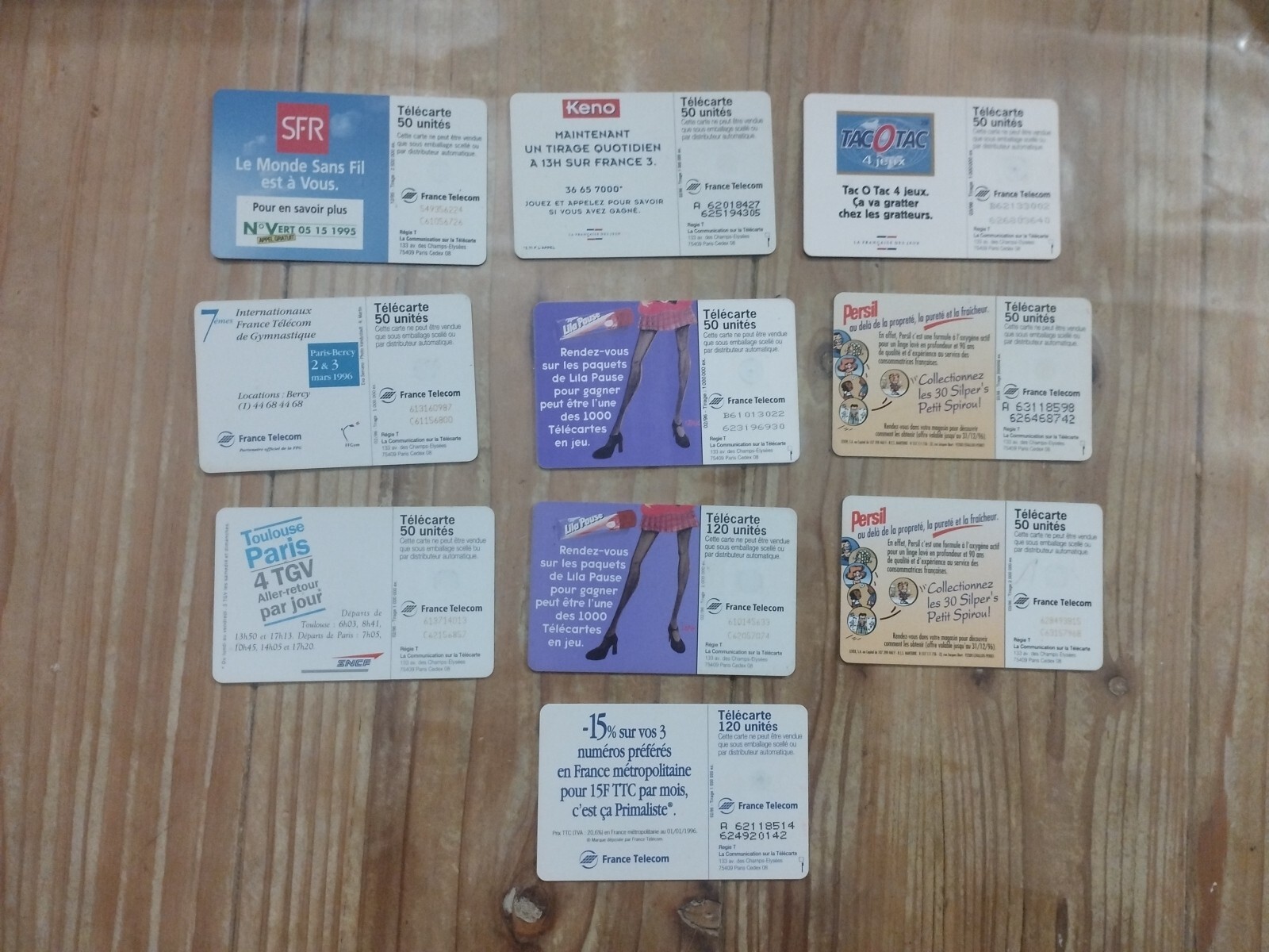 FRANCE LOT DE 8 TELECARTES PUBLIQUES Petits Tirages ou N° lot différents LOT 47 EUR 2,99