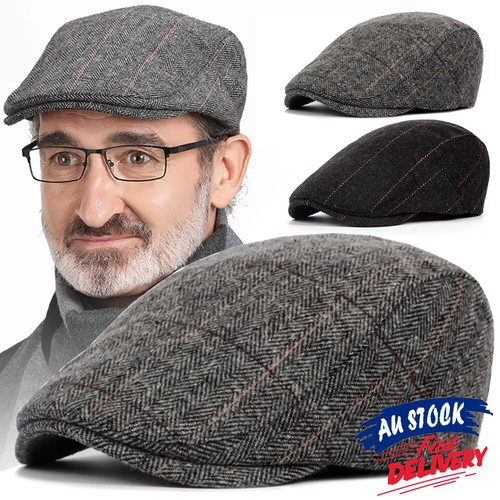 Men Beret Hat Driving Duckbill Golf 