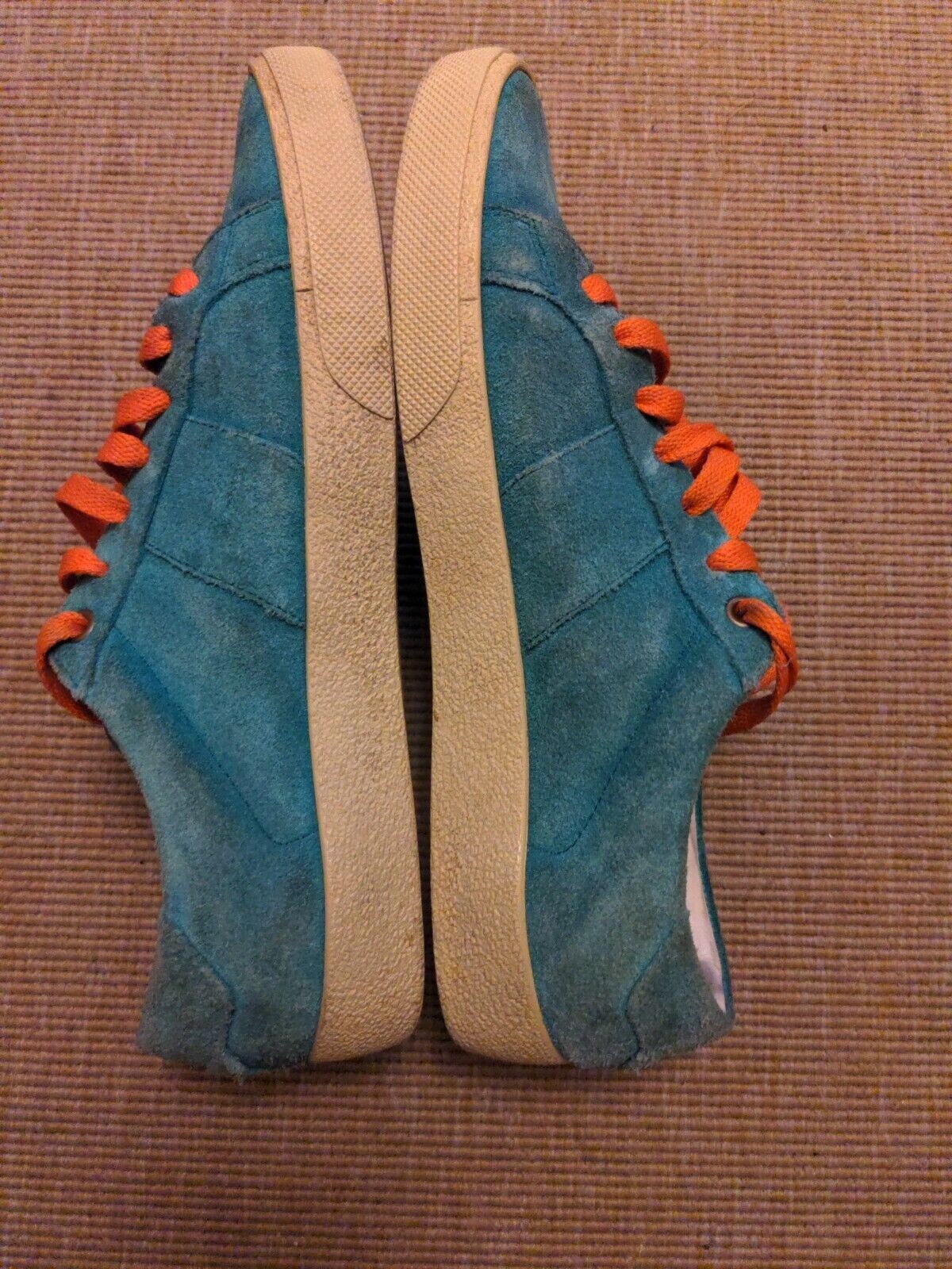 Sneakers basse Yves Saint Laurent Paris in pelle scamosciata verde colore blu taglia 40