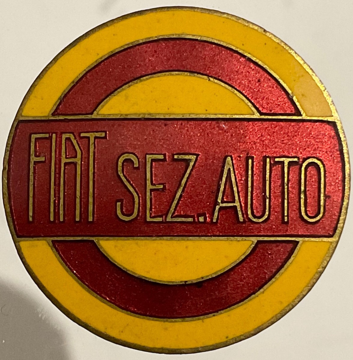 Badge Publicitaire FIAT Ancien Début 1900 - Pièce Vintage De Collection