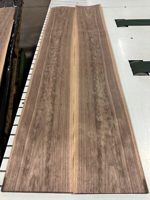 ''Muddy'' Walnut Raw Wood Veneer 2 sheets 62'' x 9'' 812C