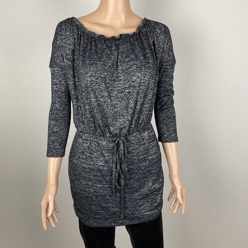 Fashion Nova Women S 3 4 Sleeve Dark Grey Tunic Blouse Large B29 Ebay