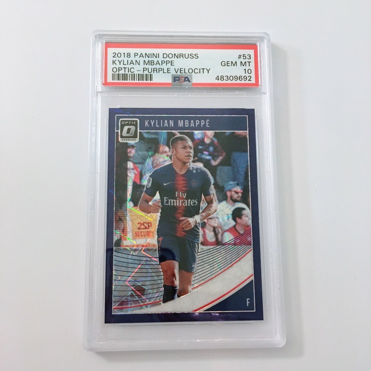 2018-19 Panini Donruss - Kylian Mbappe #53 Optic Purple 2018-19 Panini Donruss - Kylian Mbappe #53 Optic Purple