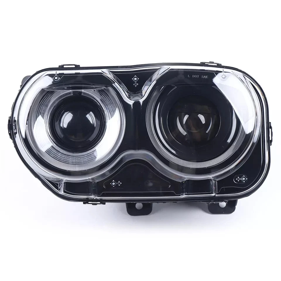 Pair For 2015-2019 Dodge Challenger Halogen Headlights Left+Right Headlamps NEW - Imagem 2 de 4