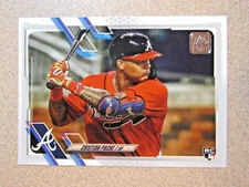 2021 TOPPS SERIES 1 #187 CRISTIAN PACHE SHORT PRINT SP VARIATION BRAVES ROOKIE