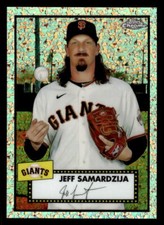 Jeff Samardzija 2021 Topps Chrome Platinum #405 Rose Gold Mini-Diamonds #67/75