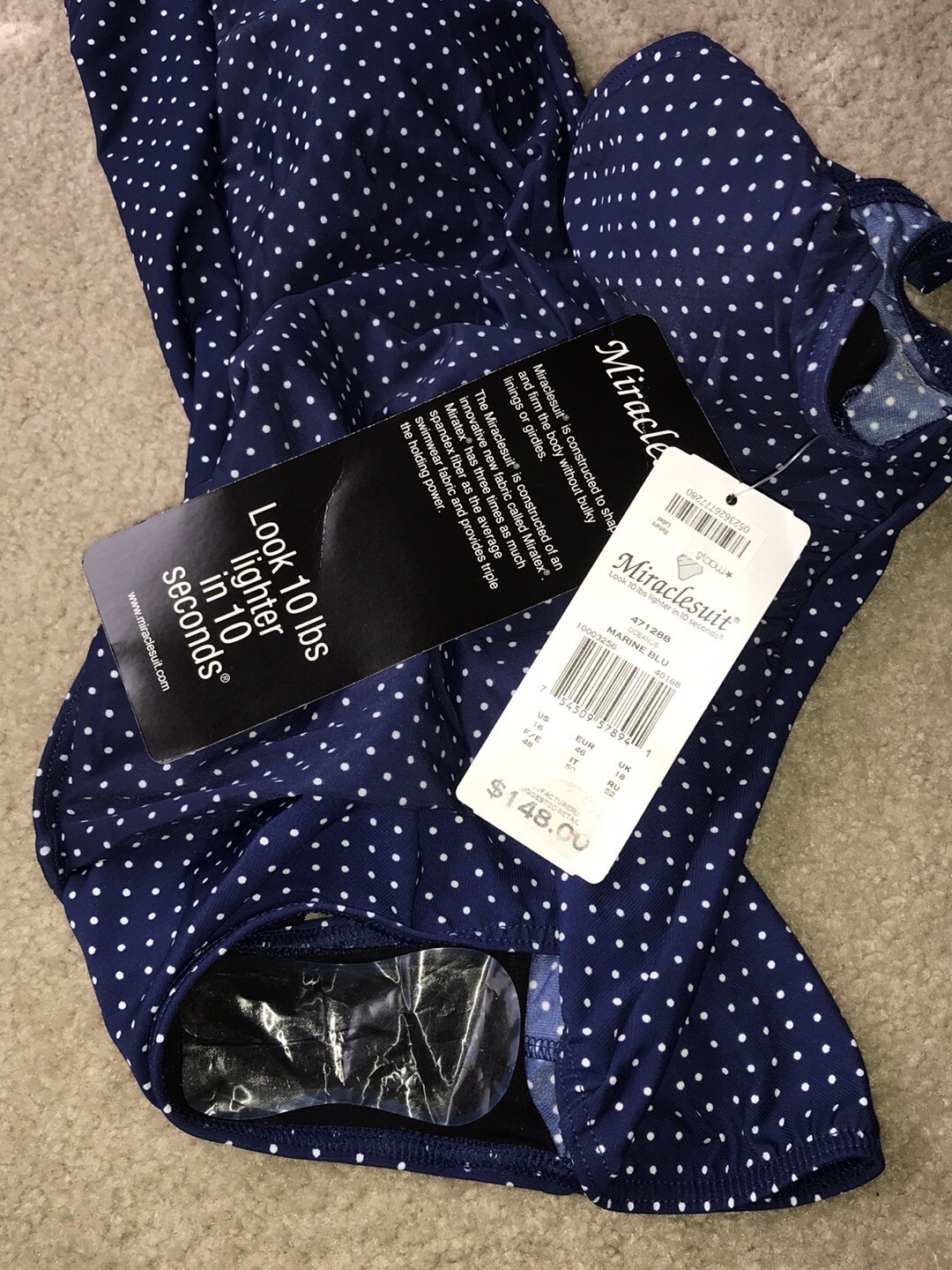 Miracle Suit Look 10 Pounds Lighter! Size 16