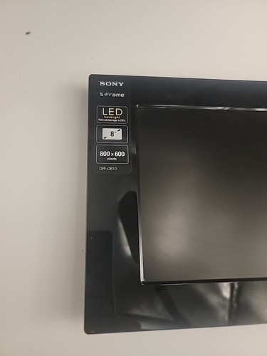 Sony S-Frame DPF-D810 8” Digital Picture Frame No PS UNTESTED - Picture 4 of 4