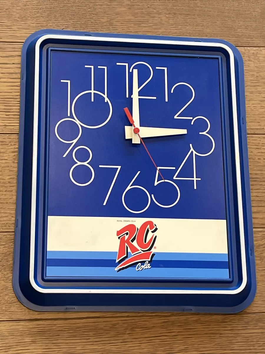 Vintage RC Royal Crown Cola Clock Restaurant Fountain Diner Menu Cafe Sign READ