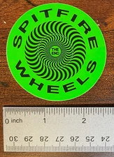 Spitfire Wheels Sticker 2.5 in Round Multicolor Classic Skateboard Decal