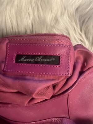 Leather Marco Avane tote bag purple leather