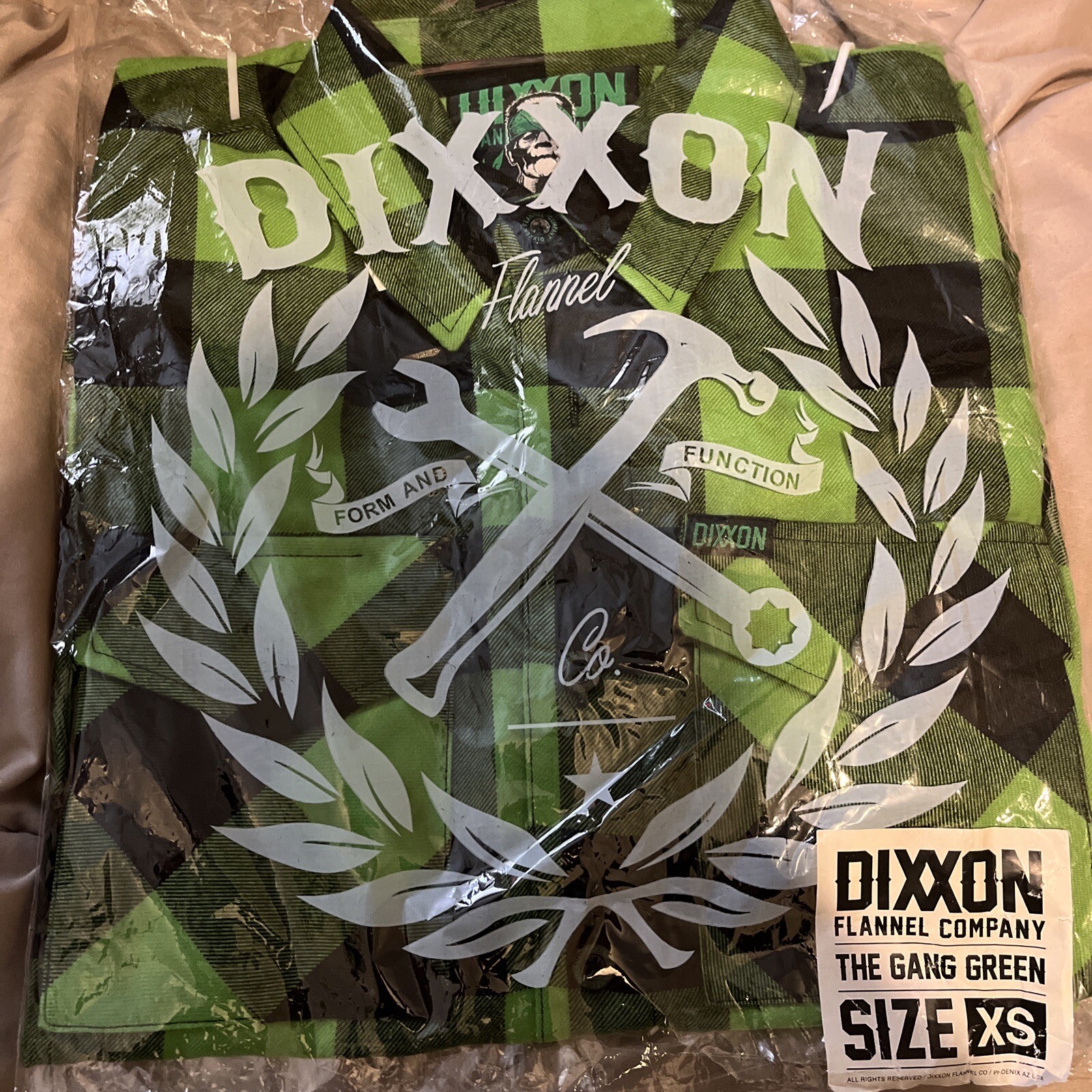 Dixxon Mens Extra Small Gang Green
