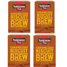 Yorkshire Tea Caramelised Biscuit Brew 4 x 40 Tea bags (160 Tea bags)