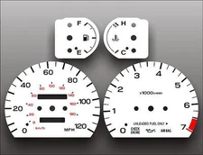 White Face Gauges for 1994-1997 Subaru Legacy GT Manual