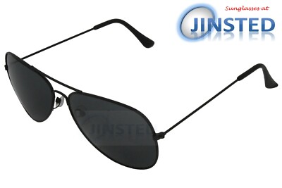 Negro Gafas Sol Unisex Gafas UV400 Sombras Lentes Polarizados Piloto Marco AA003