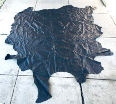 Real Leather Cowhide - Chocolate Brown - 37+ Sq ft - Upholstery/Crafts - 982