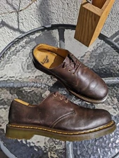 vintage dr martens chunky brown leather oxford shoes 11838