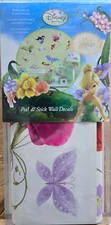 Disney Faries  Wall Stickers Peel & Stick Decals RMK1493SCS Girls Room Glitter