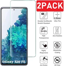 2-Pack For Samsung Galaxy S20 FE 5G Clear Screen Protector Guard Tempered Glass 