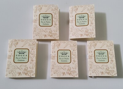 Lot Of 5- Tocca Giulietta Eau De Parfum .05fl Oz/1.5ml Sample Travel Size 