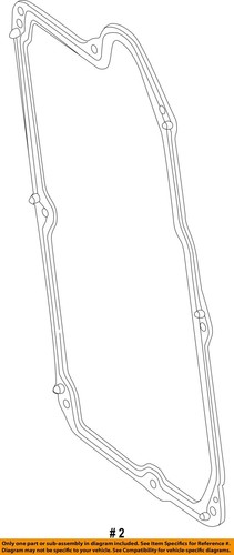 MERCEDES OEM 14-20 A220 Transmission Components-Trans Pan Gasket 2463710780 - Picture 2 of 2