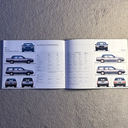 Volvo 740 Saloon Estate 1989-90 UK Market Sales Brochure Base GL SE GLT Turbo TD - 第 5/6 張圖片