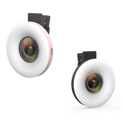 Universal Mobile Phone Fill Light 15x Macro Lens Selfie Led Ring Flash Light USA