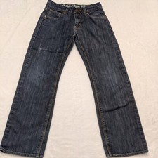 denizen Levi  s 218 Slim Straight Fit Boys Jeans Size 12R Dark Wash Adjustable