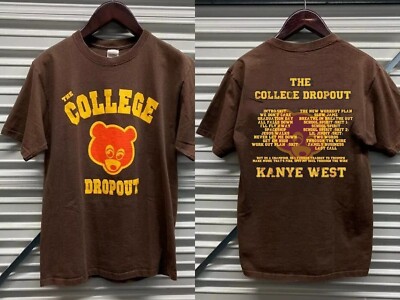 Kanye West College Dropout 2 Side Short Sleeve Cotton T-shirt Reprint S-5XL