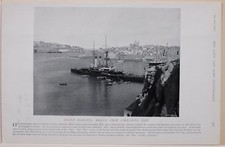 1896 BOERENKRIEG EPOCHE GRAND HARBOUR MALTA VON CORRADINO HILL VALLETTA