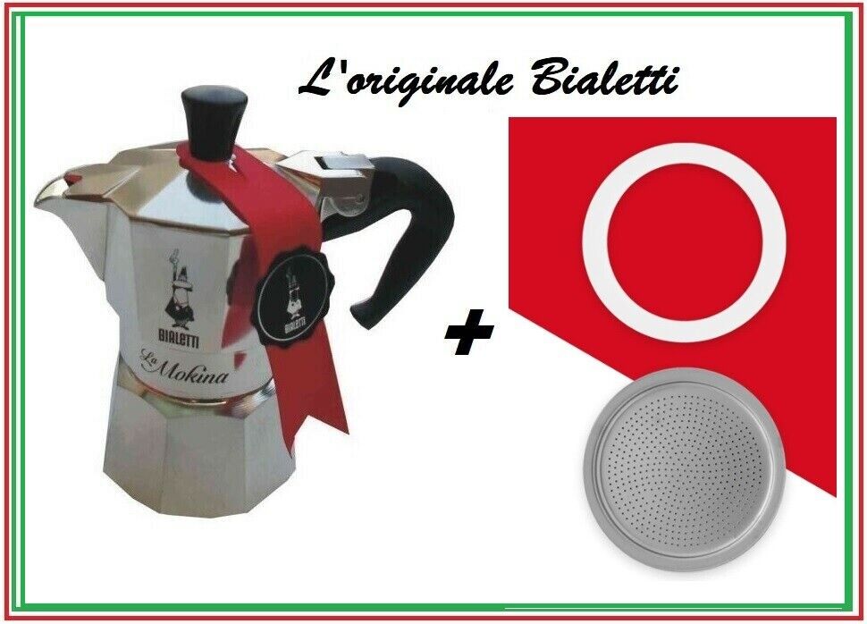  Bialetti La Mokina 1/2 Cup Mini Moka Express: Home & Kitchen