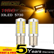 2X 1156 382 33 LED Reverse Brake Light Turn Signal Light Bulbs Canbus BA15S P21W