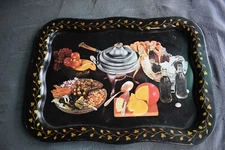 C 1955 MCM Coca Cola Snack TV Serving Tray - Chafing Dish Cheese Relish Tray