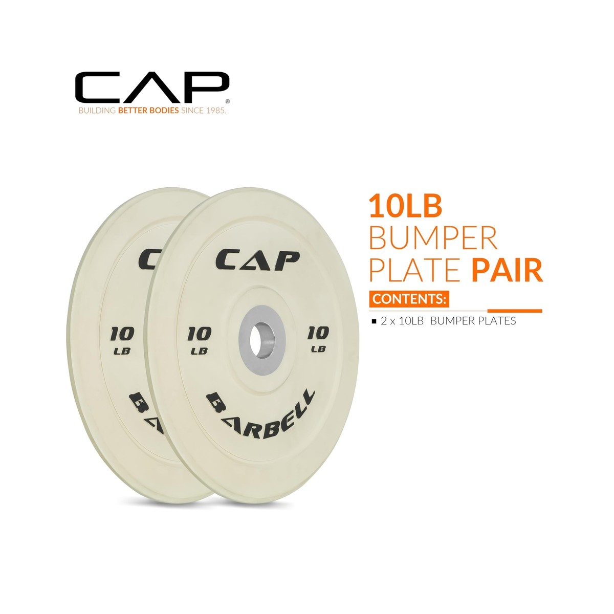 CAP Barbell Rubber Olympic Bumper Plate Multiple Options/Colors