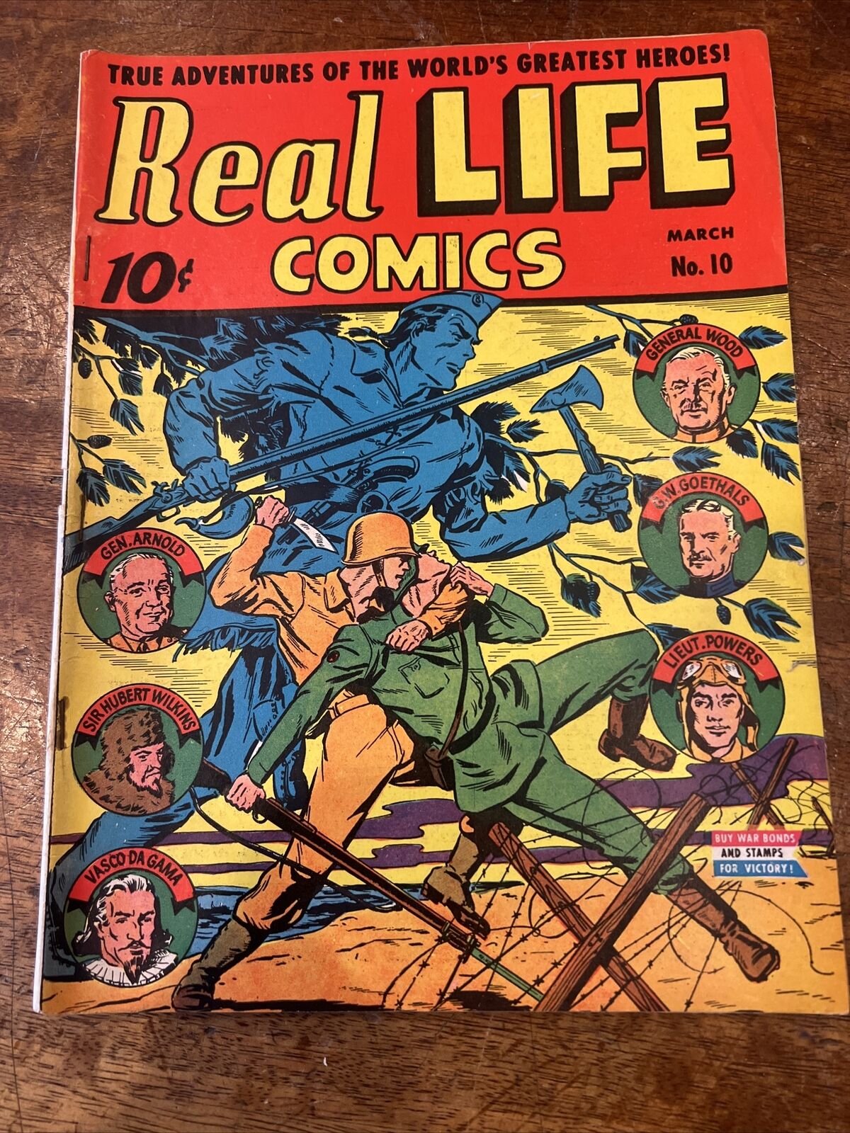Vintage Real Life Comics Picture Magazine #10 March 1943