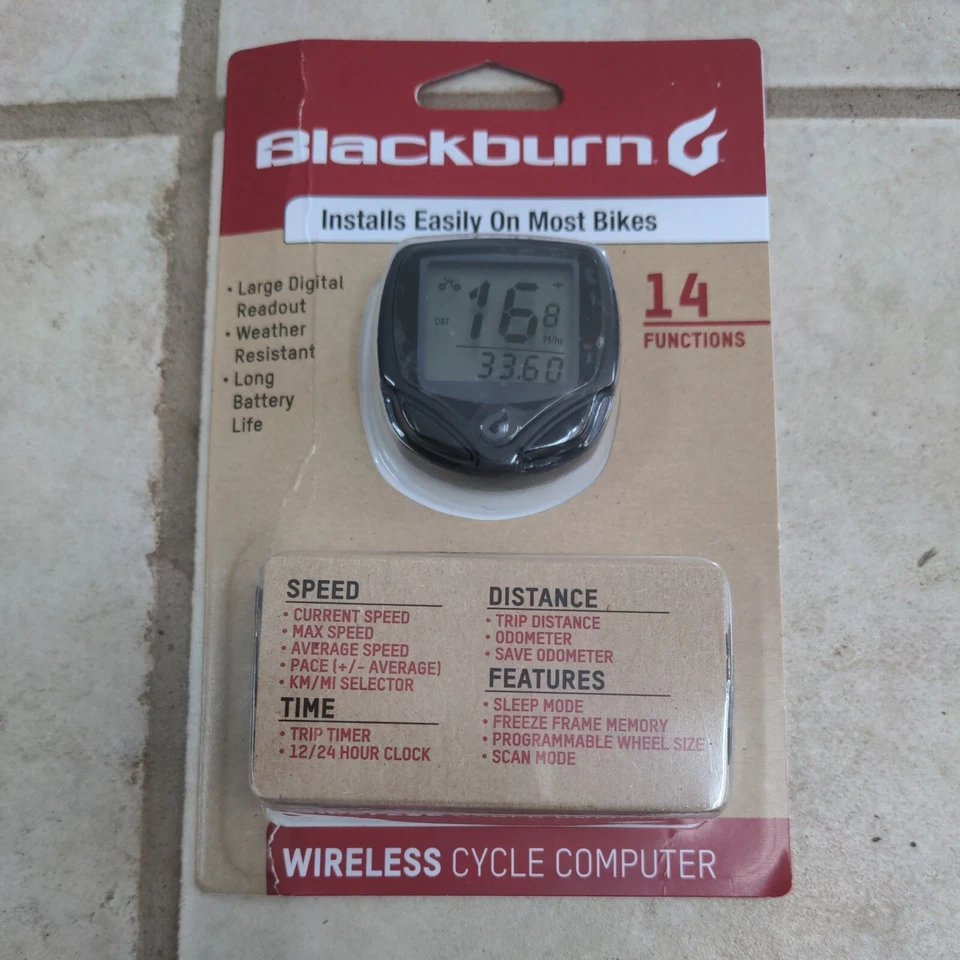 Blackburn Bicycle Wireless Cycle Computer With 20 Lumen Light Set Cycling Easy - Image 2 of 4