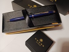 CROSS CENTURY II BLUE AND CHROME BALLPOINT PEN 150 NEW GRADUATION BIRTHDAY GIFT