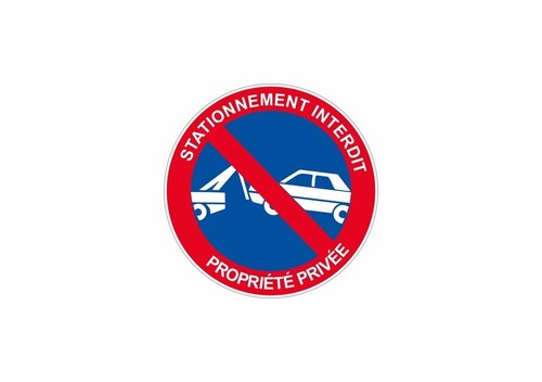 Autocollant sticker signalisation panneau fourriere stationnement genant - 第 1/1 張圖片