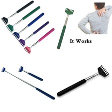 US 5Pc Extendable Back Scratcher Stainless Steel Back Scratcher/Hand Massager